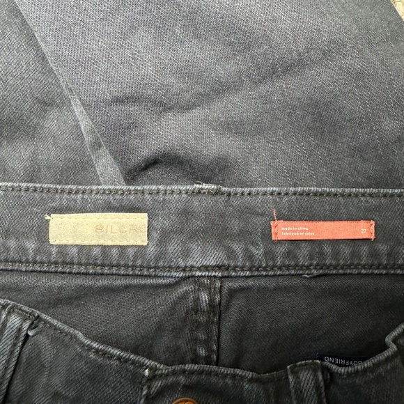 Pilcro Anthropologie Jeans Women's Size 27 Black The Heritage Boyfriend - Picture 2 of 6